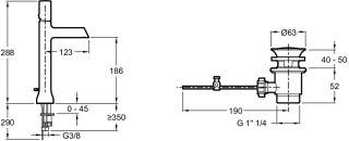 Смеситель для раковины Jacob Delafon TOOBI E8990-CP высокий